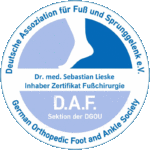 Zertifizierte Fußchirurgie (D.A.F.): Dr. med. Sebastian Lieske